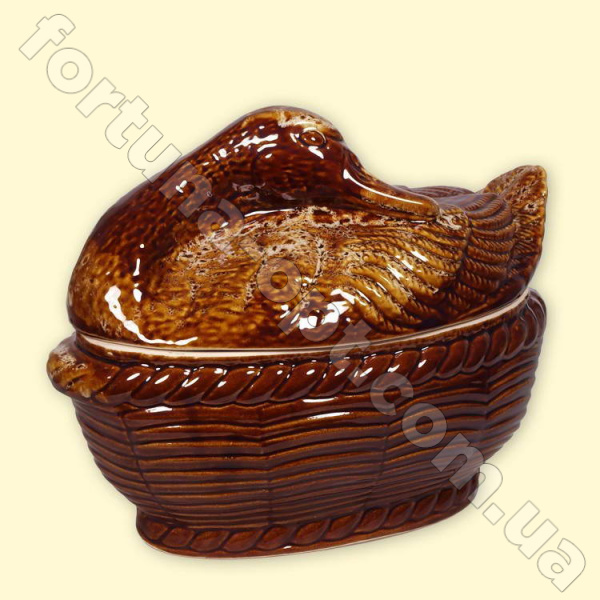 Жаровня керамическая для запекания в духовке и на огне Гусь ➜ Оптом и в розницу ✅ актуальная цена - Интернет магазин ✅ Фортуна ✅