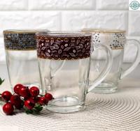 Кружка прозрачная с отводкой конус 300 мл - 8148 ✅ базовая цена 55.28 грн. ✔ Опт ✔ Акции ✔ Заходите! - Интернет-магазин Fortuna-opt.com.ua.