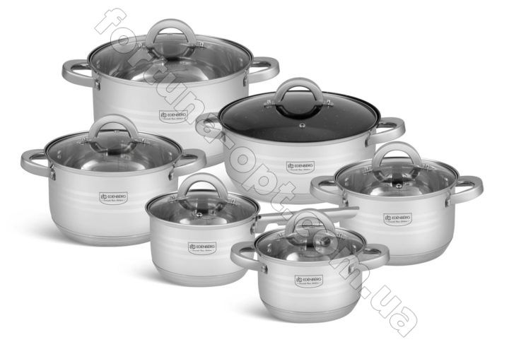 Набор кухонной посуды Edenberg EB - 4012 - 9-слойное дно➜ Опт и розница ✅ актуальная цена -Интернет магазин ✅ Фортуна ✅