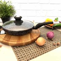 Сковорода с крышкой и гранитным покрытием Edenberg EB - 4132 - 20 см ✅ базовая цена $13.36 ✔ Опт ✔ Акции ✔ Заходите! - Интернет-магазин Fortuna-opt.com.ua.