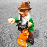 Гном большой с лисой 68 см полимер 0018 ➜ Оптом и в розницу ✅ актуальная цена -Интернет магазин ✅ Фортуна ✅