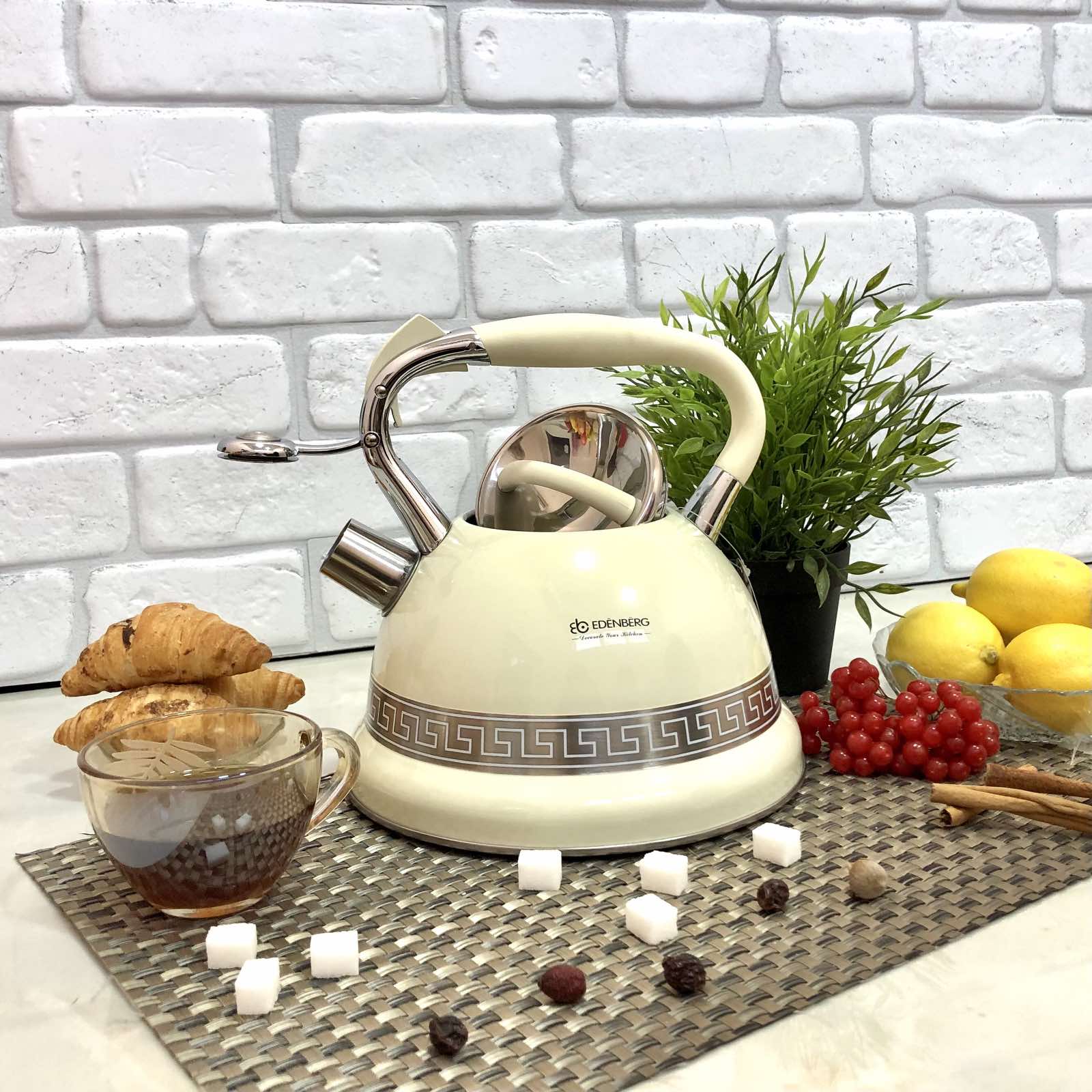 Чайник со свистком Edenberg EB - 1941 -3 л ✅ базовая цена $18.60 ✔ Опт ✔ Скидки ✔ Заходите! - Интернет-магазин ✅ Фортуна-опт ✅