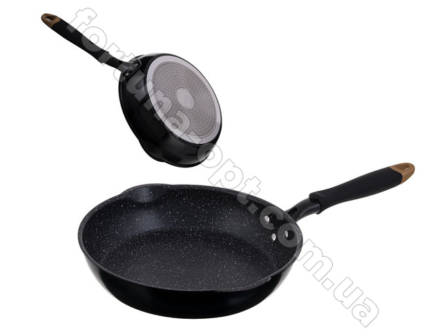 Сковорода глубокая, с тефлоновым покрытием и сливными боками Edenberg 26 см (EB - 3339) ✅ базовая цена $10.83 ✔ Опт ✔ Скидки ✔ Заходите! - Интернет-магазин ✅ Фортуна-опт ✅