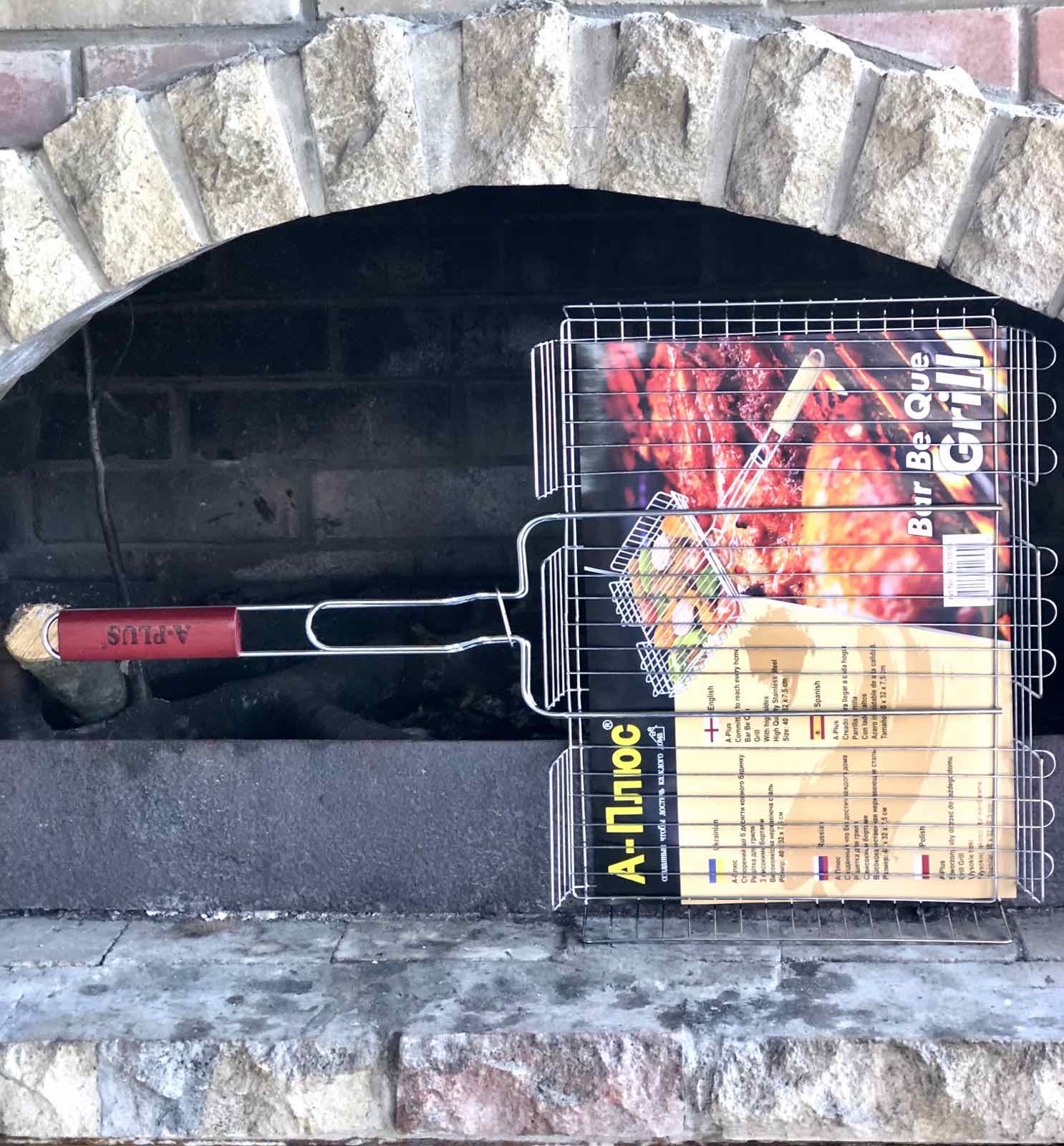 Решетка для барбекю A-Plus - 1895 (40*32*7,5 см) ✅ базовая цена $5.84 ✔ Опт ✔ Скидки ✔ Заходите! - Интернет-магазин ✅ Фортуна-опт ✅