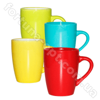 Чашка керамическая 340 мл Цветная 4166-03 ✅ базовая цена 27.01 грн. ✔ Опт ✔ Акции ✔ Заходите! - Интернет-магазин Fortuna-opt.com.ua.