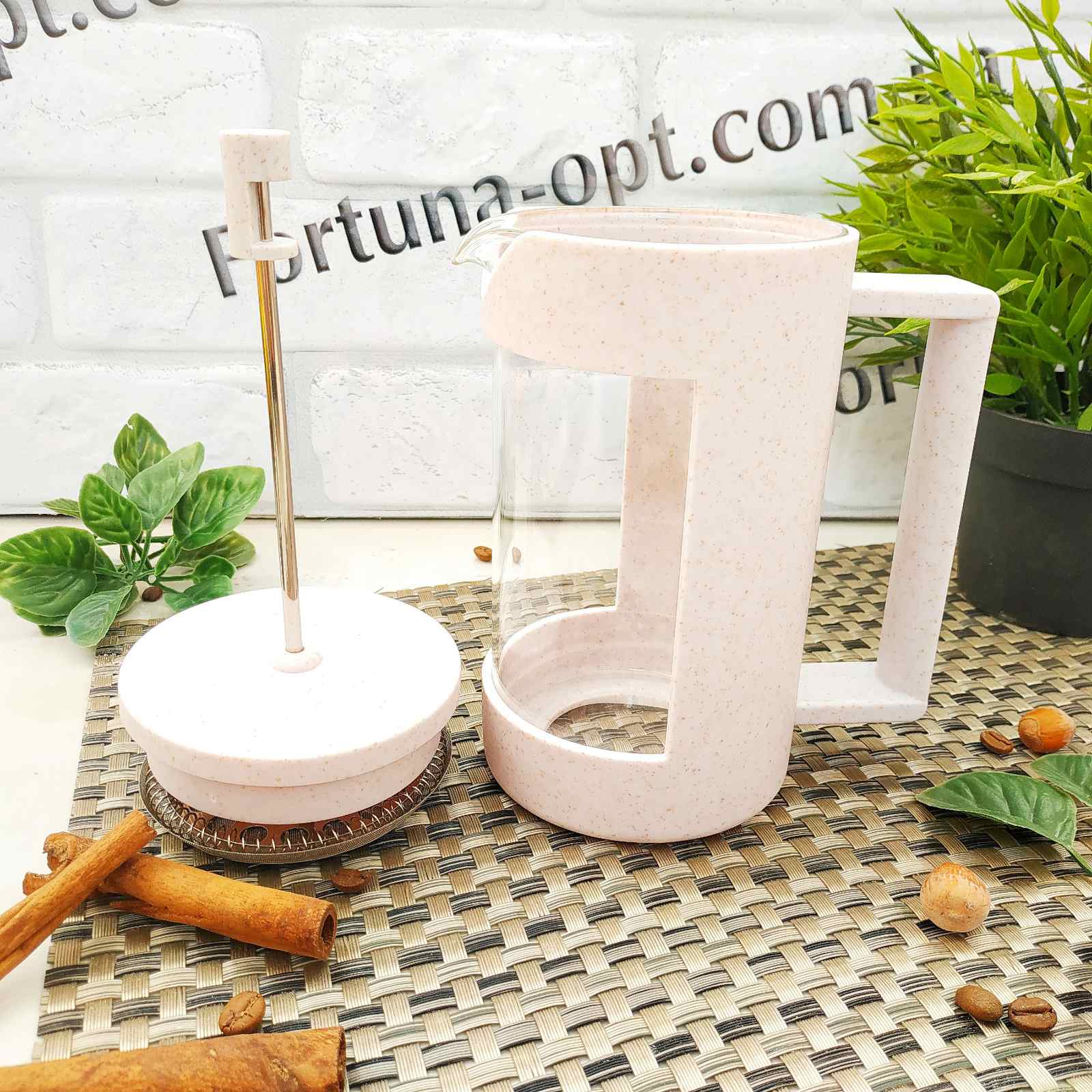 Заварник пресс 600 мл эко пластик+ боросиликатное стекло 9150  ✅ базовая цена 327.08 грн. ✔ Опт ✔ Скидки ✔ Заходите! - Интернет-магазин ✅ Фортуна-опт ✅