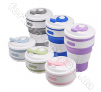 Стакан силиконовый складной Collapsible - 5332 - 350мл  ✅ базовая цена $2.81 ✔ Опт ✔ Акции ✔ Заходите! - Интернет-магазин Fortuna-opt.com.ua.