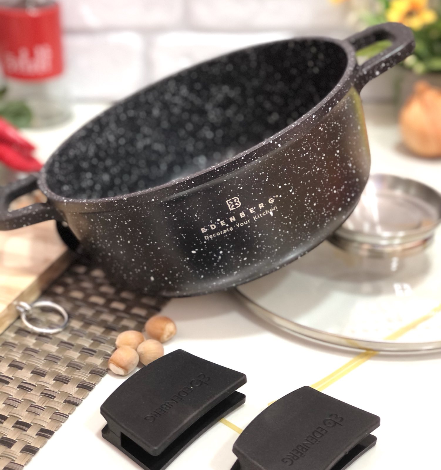 Казан - кастрюля с крышкой Edenberg EB - 8118 - 4,4 л - 24 см ✅ базовая цена $26.34 ✔ Опт ✔ Скидки ✔ Заходите! - Интернет-магазин ✅ Фортуна-опт ✅