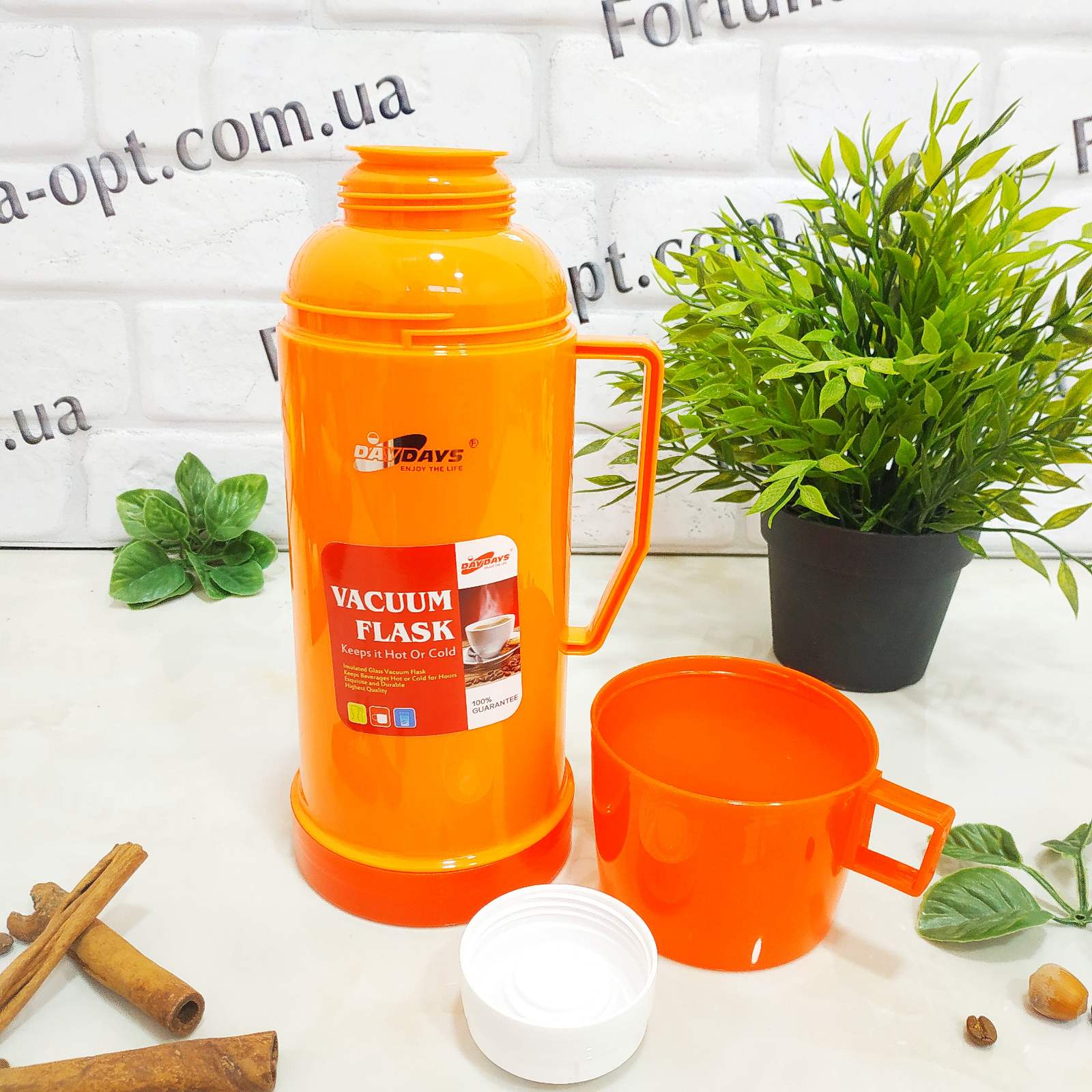 Термос вакуумный со стеклянной колбой Frico FRU - 252 - 600 мл ➜ фото ➜ розн цена $4 - Интернет-магазин ✅ Fortuna-opt.com.ua. ✅ 