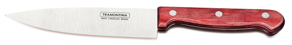 Нож поварской в блистере 152 мм Трамонтина POLYWOOD красная деревянная ручка - 21131/176 ✅ базовая цена 364.08 грн. ✔ Опт ✔ Скидки ✔ Заходите! - Интернет-магазин ✅ Фортуна-опт ✅