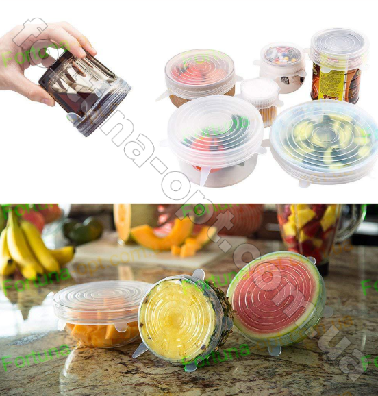 Набор силиконовых крышек A-Plus - 0006 ✅ базовая цена $1.50 ✔ Опт ✔ Скидки ✔ Заходите! - Интернет-магазин ✅ Фортуна-опт ✅