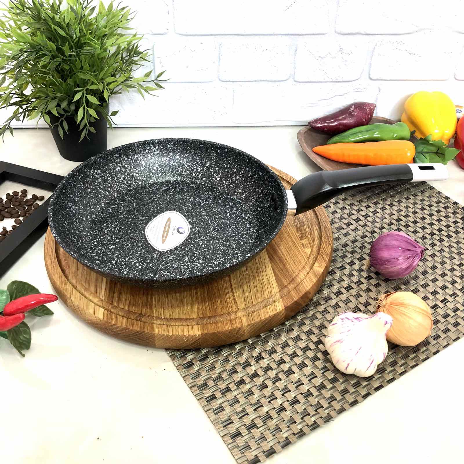 Сковорода с гранитным покрытием A-Plus - 1520 - 22 см ✅ базовая цена $7.02 ✔ Опт ✔ Скидки ✔ Заходите! - Интернет-магазин ✅ Фортуна-опт ✅