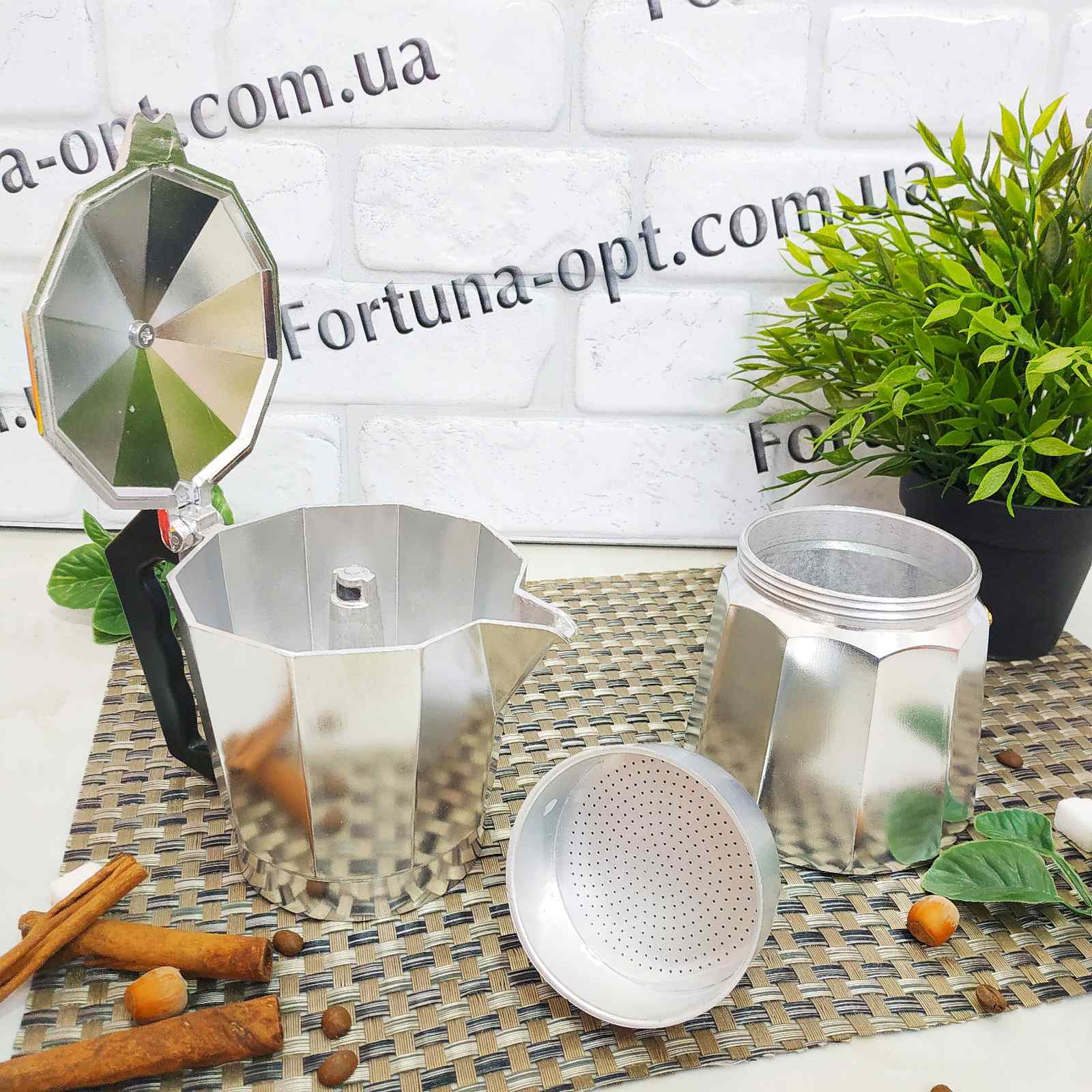 Гейзерная кофеварка на 9 чашек A-Plus - 2083 ✅ базовая цена $7.61 ✔ Опт ✔ Скидки ✔ Заходите! - Интернет-магазин ✅ Фортуна-опт ✅