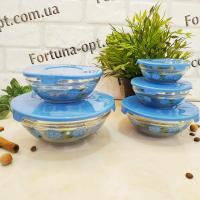 Набор круглых судочков стекло A - Plus - 0121 - 5 шт➜Опотом и в розницу✅актуальная цена -Интернет магазин ✅Фортуна✅