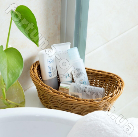 Плетенная корзинка пластик 24*19*8 см - Empire ЕМ - 9780  ✅ базовая цена $2.23 ✔ Опт ✔ Скидки ✔ Заходите! - Интернет-магазин ✅ Фортуна-опт ✅