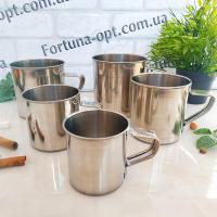 Набор кружек из нержавеющей стали 5 шт A-Plus - 0501 ✅ базовая цена $5.45 ✔ Опт ✔ Акции ✔ Заходите! - Интернет-магазин Fortuna-opt.com.ua.