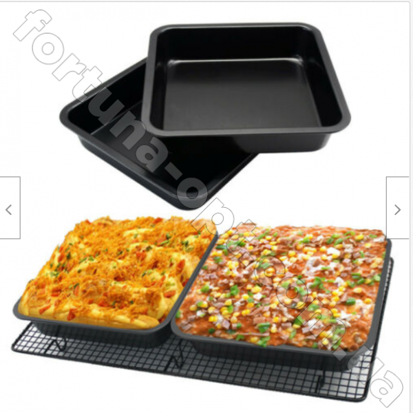 Форма для запекания A-Plus - 1123 - 22,5х22,5х5 см   ✅ базовая цена $2.24 ✔ Опт ✔ Скидки ✔ Заходите! - Интернет-магазин ✅ Фортуна-опт ✅