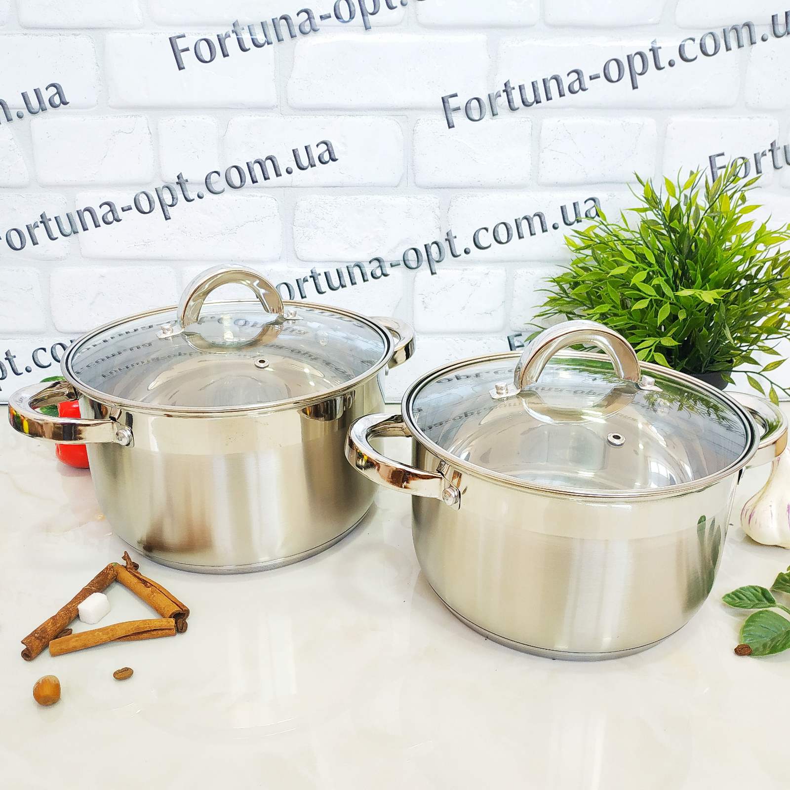 Набор кастрюль из нержавеющей стали А-Плюс  - 2188➜ Опт и розница ✅ актуальная цена -Интернет магазин ✅ Фортуна ✅