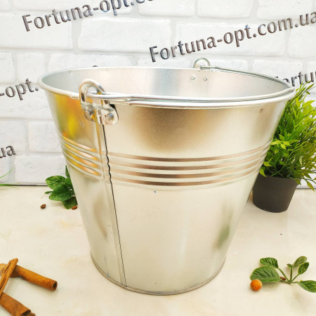 Ведро оцинкованное 15 л 0114  ✅базовая цена 141 грн. ✔ Опт ✔ Скидки ✔ Заходите! - Интернет-магазин ✅ Фортуна-опт ✅
