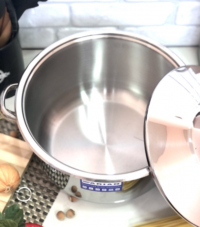 Кастрюля из нержавеющей стали Home Perfect - 2313 - 10,5 л ✅ базовая цена 564.77 грн. ✔ Опт ✔ Скидки ✔ Заходите! - Интернет-магазин ✅ Фортуна-опт ✅