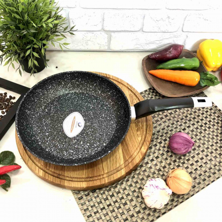 Сковорода с гранитным покрытием A-Plus - 1520 - 22 см ✅ базовая цена $7.02 ✔ Опт ✔ Скидки ✔ Заходите! - Интернет-магазин ✅ Фортуна-опт ✅