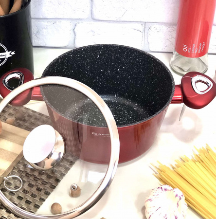 Кастрюля Edenberg Burgundy Metallic Line EB - 7410 - 4,4 л ✅ базовая цена $23.85 ✔ Опт ✔ Скидки ✔ Заходите! - Интернет-магазин ✅ Фортуна-опт ✅