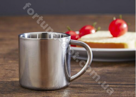 Кружка нержавеющая 8 см A-Plus - 0273 ✅ базовая цена $0.73 ✔ Опт ✔ Скидки ✔ Заходите! - Интернет-магазин ✅ Фортуна-опт ✅