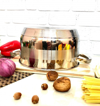 Кастрюля нержавеющая с толстым дном Benson - 217 - 1,8 литр ✅ базовая цена $12.04 ✔ Опт ✔ Скидки ✔ Заходите! - Интернет-магазин ✅ Фортуна-опт ✅