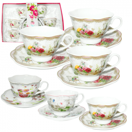 Набор чайный 12 пр 200 мл Английский сад 1752-08 ✅ базовая цена 352.24 грн. ✔ Опт ✔ Скидки ✔ Заходите! - Интернет-магазин ✅ Фортуна-опт ✅
