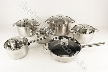Набор нержавеющей посуды A-Plus - 2181 ➜ Оптом и в розницу ✅ актуальная цена - Интернет магазин ✅ Фортуна ✅