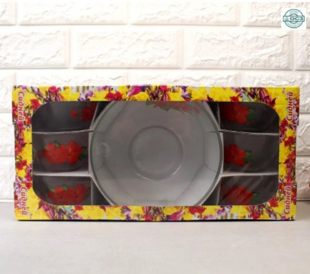 Набор стеклянных салатников Сидней 1+6 шт - 1329/25 ✅ базовая цена 227.33 грн. ✔ Опт ✔ Скидки ✔ Заходите! - Интернет-магазин ✅ Фортуна-опт ✅