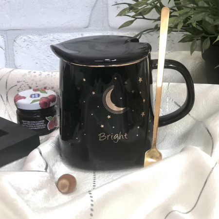 Чашка с кр и ложк 450 мл "Space" 00925 (Ст) ✅ базовая цена $5.07 ✔ Опт ✔ Скидки ✔ Заходите! - Интернет-магазин ✅ Фортуна-опт ✅