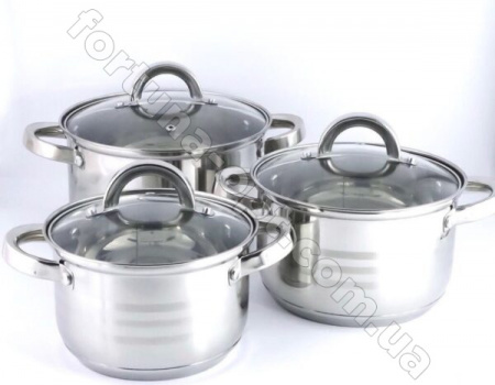 Набор кастрюль Benson BN - 199➜ Опт и розница ✅ актуальная цена -Интернет магазин ✅ Фортуна ✅