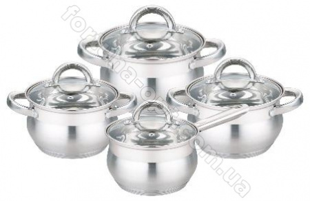 Набор кастрюль яблочной формы с ковшиком Edenberg EB - 3717➜ Опт и розница ✅ актуальная цена -Интернет магазин ✅ Фортуна ✅