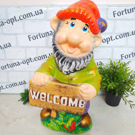 Гном Велком керамический 9687 ✅ базовая цена 324.50 грн. ✔ Опт ✔ Скидки ✔ Заходите! - Интернет-магазин ✅ Фортуна-опт ✅