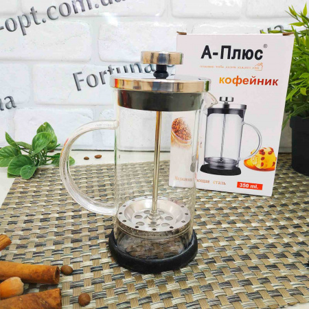 Френч-пресс для кофе 0.35 л A-Plus - 1029 ✅ базовая цена $3.13 ✔ Опт ✔ Скидки ✔ Заходите! - Интернет-магазин ✅ Фортуна-опт ✅