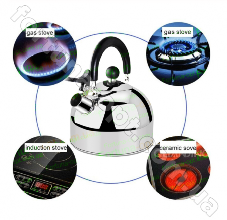 Чайник нержавеющий дешевый A-Plus - 1321 - 2,5 л ✅ базовая цена $5.97 ✔ Опт ✔ Скидки ✔ Заходите! - Интернет-магазин ✅ Фортуна-опт ✅