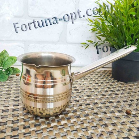 Набор турок из нержавеющей стали (2 шт) A-Plus - 0271 ✅ базовая цена $4.11 ✔ Опт ✔ Скидки ✔ Заходите! - Интернет-магазин ✅ Фортуна-опт ✅