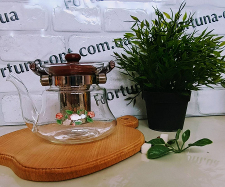 Заварочный чайник с съемным ситечком 0.8 л A-Plus - 1041 ✅ базовая цена $4.61 ✔ Опт ✔ Скидки ✔ Заходите! - Интернет-магазин ✅ Фортуна-опт ✅