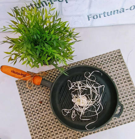 Сковорода чугунная литая б/кр 24х4см гриль Т 308 (СН) ✅ базовая цена 515.68 грн. ✔ Опт ✔ Скидки ✔ Заходите! - Интернет-магазин ✅ Фортуна-опт ✅