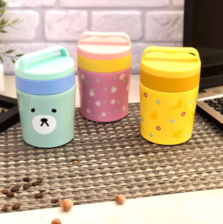 Термос пищевой детский A-Plus - 1665 - 350 мл   ➜ фото ➜р озн цена $6.44 -Интернет-магазин ✅ Fortuna-opt.com.ua. ✅