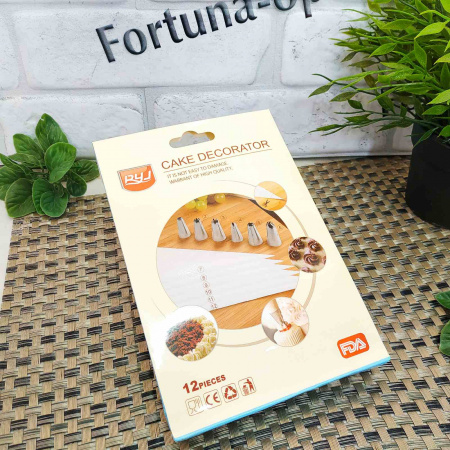 Мешок кондитерский силиконовый 6шт/набор + 6 нержавеющих насадок 17892 ✅ базовая цена 77.92 грн. ✔ Опт ✔ Скидки ✔ Заходите! - Интернет-магазин ✅ Фортуна-опт ✅