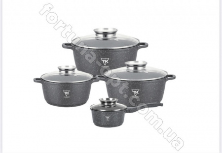 Набор кастрюль Top Kitchen серый TK 00050 ✅ базовая цена $46.18 ✔ Опт ✔ Скидки ✔ Заходите! - Интернет-магазин ✅ Фортуна-опт ✅