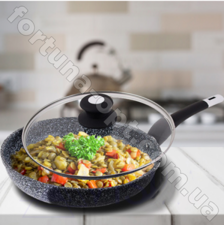 Сковорода с крышкой Edenberg EB - 9166 - 24 см ✅ базовая цена $15.23 ✔ Опт ✔ Скидки ✔ Заходите! - Интернет-магазин ✅ Фортуна-опт ✅