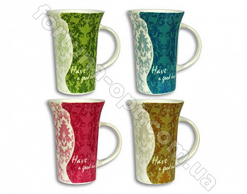 Чашка керамическая 400 мл Узор Elina EL - 3237 ✅ базовая цена 23.40 грн. ✔ Опт ✔ Акции ✔ Заходите! - Интернет-магазин Fortuna-opt.com.ua.