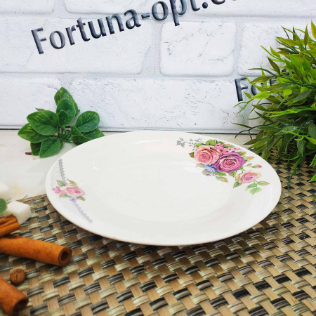Тарелка керамическая №8 Волшебная роза 30081-002 ✅ базовая цена 27.48 грн. ✔ Опт ✔ Скидки ✔ Заходите! - Интернет-магазин ✅ Фортуна-опт ✅