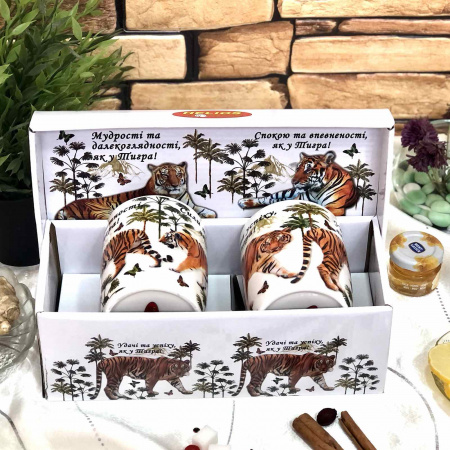 Набор чашек в коробке с Тигром 340 мл - 2710 ✅ базовая цена 129.66 грн. ✔ Опт ✔ Скидки ✔ Заходите! - Интернет-магазин ✅ Фортуна-опт ✅