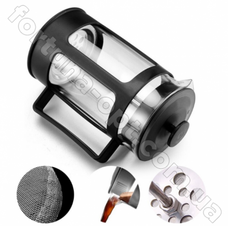 Френч-пресс черный 0.3 л A-Plus - 300В ✅ базовая цена $2.27 ✔ Опт ✔ Скидки ✔ Заходите! - Интернет-магазин ✅ Фортуна-опт ✅