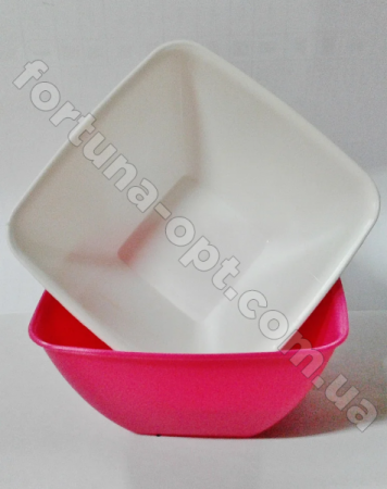 Салатница пластиковая квадратная 2 л - 0311 ✅ базовая цена 11.53 грн. ✔ Опт ✔ Скидки ✔ Заходите! - Интернет-магазин ✅ Фортуна-опт ✅