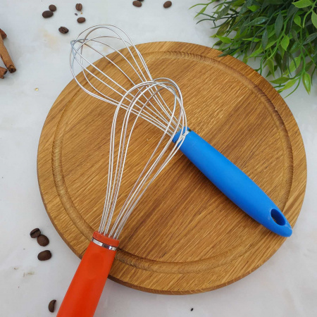 Венчик с цветной ручкой  25 см А-Plus - 0025 ✅ базовая цена $1.33 ✔ Опт ✔ Скидки ✔ Заходите! - Интернет-магазин ✅ Фортуна-опт ✅